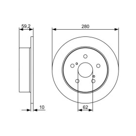 BOSCH Brzdový kotúč plny Ø280mm   0 986 479 520_thumb5