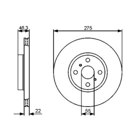 BOSCH Brzdový kotúč vetraný Ø275mm   0 986 479 431_thumb5