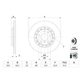 BOSCH Brzdový kotúč vetraný Ø310mm   0 986 479 062_thumb5