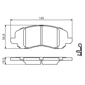 BOSCH Sada brzdových platničiek, kotúč. brzda   0 986 494 575_thumb7