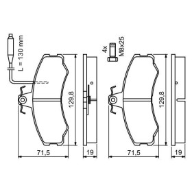 BOSCH Sada brzdových platničiek   0 986 467 411_thumb5