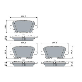 BOSCH Sada brzdových platničiek   0 986 424 872_thumb7