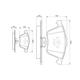 BOSCH Sada brzdových platničiek   0 986 494 077_thumb5