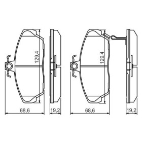 BOSCH Sada brzdových platničiek   0 986 424 214_thumb7