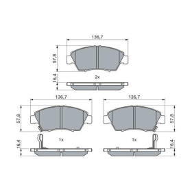 BOSCH Sada brzdových platničiek   0 986 461 759_thumb5