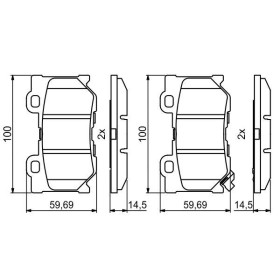 BOSCH Sada brzdových platničiek   0 986 494 863_thumb7