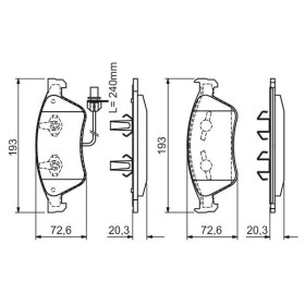 BOSCH Sada brzdových platničiek   0 986 494 200_thumb5