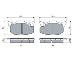 BOSCH Sada brzdových platničiek   0 986 460 983_thumb7