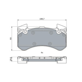 BOSCH Sada brzdových platničiek, kotúč. brzda   0 986 494 991_thumb7