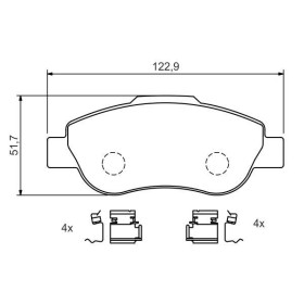 BOSCH Sada brzdových platničiek   0 986 424 786_thumb5