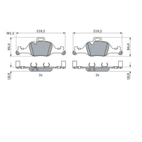 BOSCH Sada brzdových platničiek   0 986 424 849_thumb7