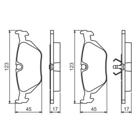 BOSCH Sada brzdových platničiek   0 986 460 964_thumb5