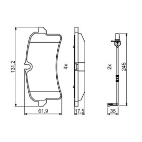 BOSCH Sada brzdových platničiek   0 986 494 842_thumb7