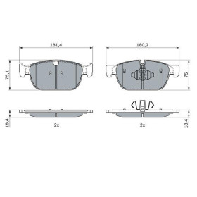 BOSCH Sada brzdových platničiek, kotúč. brzda   0 986 424 599_thumb5