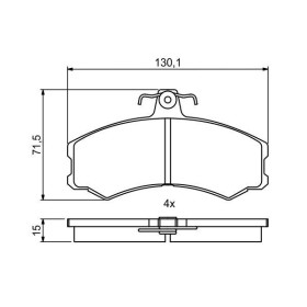 BOSCH Sada brzdových platničiek   0 986 494 866_thumb7