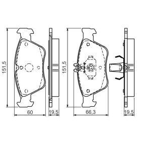 BOSCH Sada brzdových platničiek   0 986 494 002_thumb5