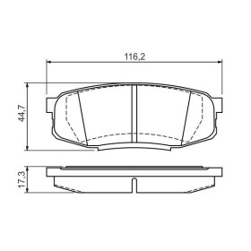 BOSCH Sada brzdových platničiek   0 986 494 380_thumb7