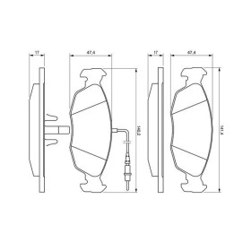 BOSCH Sada brzdových platničiek   0 986 461 764_thumb5