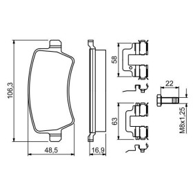 BOSCH Sada brzdových platničiek   0 986 494 641_thumb7