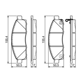 BOSCH Sada brzdových platničiek   0 986 494 673_thumb7