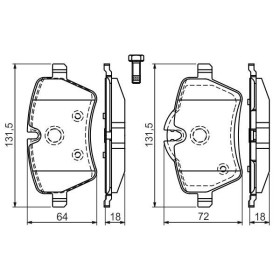 BOSCH Sada brzdových platničiek   0 986 494 168_thumb5