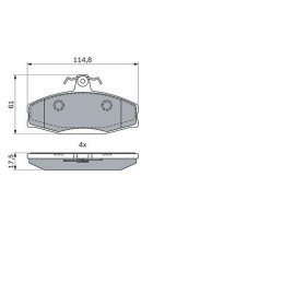 BOSCH Sada brzdových platničiek, kotúč. brzda   0 986 494 924_thumb7