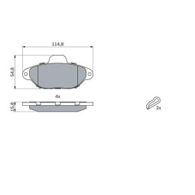 BOSCH Sada brzdových platničiek   0 986 461 119_thumb5