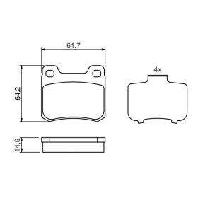 BOSCH Sada brzdových platničiek   0 986 466 871_thumb5