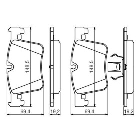 BOSCH Sada brzdových platničiek   0 986 494 487_thumb5