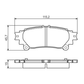 BOSCH Sada brzdových platničiek   0 986 495 174_thumb7