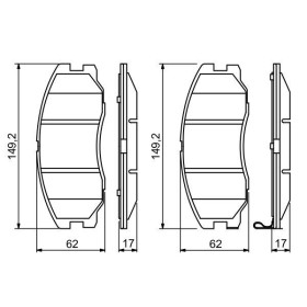 BOSCH Sada brzdových platničiek   0 986 494 250_thumb5