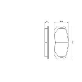 BOSCH Sada brzdových platničiek   0 986 460 980_thumb5