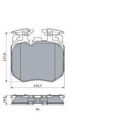 BOSCH Sada brzdových platničiek   0 986 424 431_thumb7