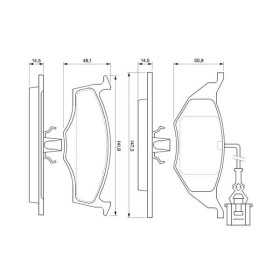 BOSCH Sada brzdových platničiek   0 986 424 632_thumb5