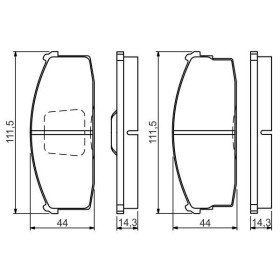 BOSCH Sada brzdových platničiek   0 986 494 530_thumb7