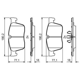 BOSCH Sada brzdových platničiek   0 986 494 829_thumb7