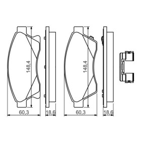 BOSCH Sada brzdových platničiek   0 986 494 644_thumb7