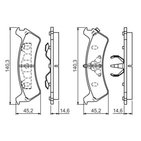 BOSCH Sada brzdových platničiek   0 986 424 655_thumb5