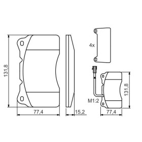 BOSCH Sada brzdových platničiek   0 986 494 069_thumb5