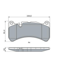 BOSCH Sada brzdových platničiek, kotúč. brzda   0 986 494 965_thumb5