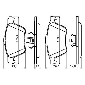 BOSCH Sada brzdových platničiek   0 986 494 158_thumb5