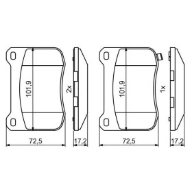 BOSCH Sada brzdových platničiek   0 986 494 872_thumb7