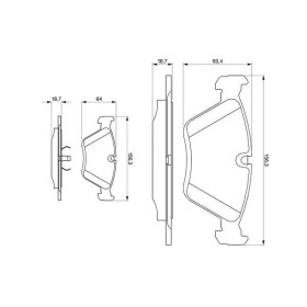 BOSCH Sada brzdových platničiek   0 986 424 351_thumb5