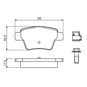 BOSCH Sada brzdových platničiek   0 986 494 605_thumb7