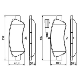 BOSCH Sada brzdových platničiek   0 986 494 994_thumb7