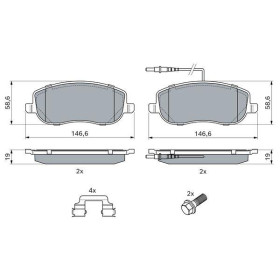 BOSCH Sada brzdových platničiek   0 986 494 615_thumb5