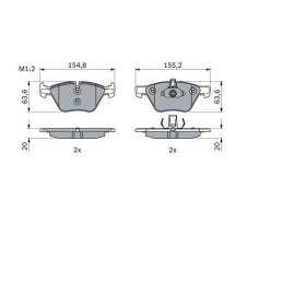 BOSCH Sada brzdových platničiek, kotúč. brzda   0 986 494 958_thumb7