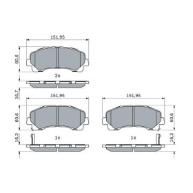 BOSCH Sada brzdových platničiek, kotúč. brzda   0 986 424 916_thumb5