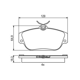 BOSCH Sada brzdových platničiek   0 986 424 016_thumb7