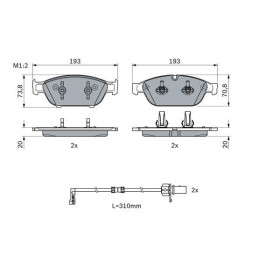 BOSCH Sada brzdových platničiek, kotúč. brzda   0 986 494 986_thumb5